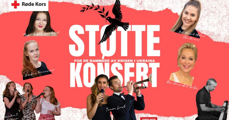 Støttekonsert for Ukraina, fredag 6. mai kl 19